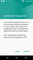 Fingerprint reader settings - Motorola Moto M review