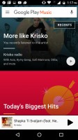 Google Play Music is built around music streaming - Motorola Moto M review