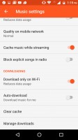 You can cache streamed music - Motorola Moto M review