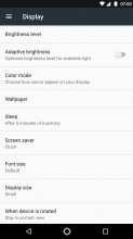 Display settings - Moto Z2 Play review