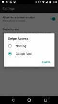 You can disable the Google Feed - Motorola Moto X4 review