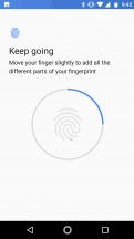 Setting up the fingerprint reader - Motorola Moto X4 review