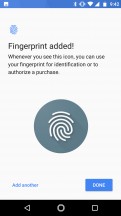 Setting up the fingerprint reader - Motorola Moto X4 review