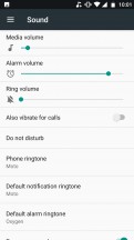 Sound settings - Motorola Moto X4 review