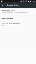 Do Not Disturb settings - Motorola Moto X4 review