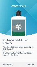Moto mods toggle and settings menu - Motorola Moto Z2 Play review