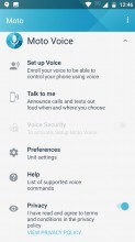 Moto Voice options - Motorola Moto Z2 Play review