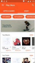 Google Play Music cloud content - Motorola Moto Z2 Play review