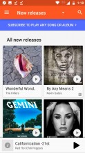 Google Play Music cloud content - Motorola Moto Z2 Play review