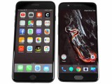 OnePlus 5 next to the iPhone 7 Plus - OnePlus 5 review
