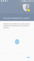 Standard fingerprint manager interface - OnePlus 5 review