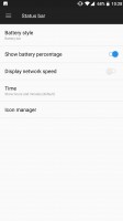 Status bar settings - OnePlus 5 review