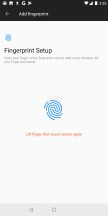 Registering a fingerprint - OnePlus 5T review