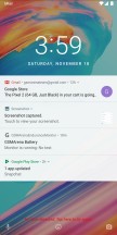 The lockscreen: A bunch of notifications - OnePlus 5T review