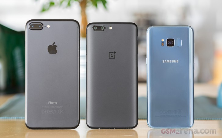 OnePlus 5 vs. iPhone 7 Plus vs. Galaxy S8: Flagships unfazed: Conclusion
