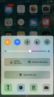 Apple iPhone 7 Plus user interface: Control center - OnePlus 5 vs. iPhone 7 Plus vs. Samsung Galaxy S8