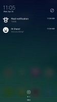 And have to swipe to see the notifications - Oppo F3 Plus review