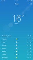 The Weather app is powered by AccuWeather - Oppo F3 Plus review