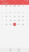 The Calendar app is a carbon copy of the iOS calenda - Oppo F3 Plus review
