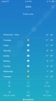 The Weather app is powered by AccuWeather - Oppo F3 review