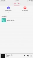 The ColorOS music player - Oppo F3 review