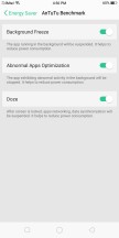 Battery and power saving settings - Oppo F5 review