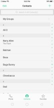 Contacts - Oppo F5 review