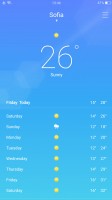 The Weather app is powered by AccuWeather - Oppo R11 review