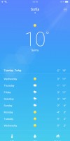 The Weather app is powered by AccuWeather - Oppo R11s review