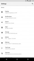 Settings menu - Razer Phone review
