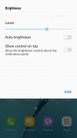 Brightness control - Samsung Galaxy S7 Edge Nougat review
