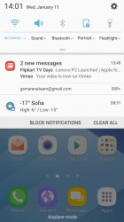 Notification area - Samsung Galaxy A3 (2017) review