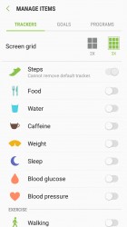 S Health: Tracked stats - Samsung Galaxy A3 (2017) review