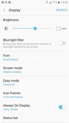 Display settings - Samsung Galaxy A3 (2017) review