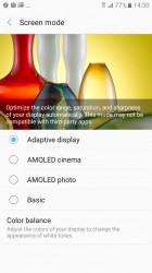 Screen modes - Samsung Galaxy A3 (2017) review