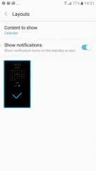 Always On Display: Calendar - Samsung Galaxy A3 (2017) review