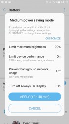 Medium power saving mode - Samsung Galaxy A3 (2017) review