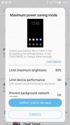 Maximum power saving mode - Samsung Galaxy A3 (2017) review