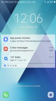 Lockscreen: with notifications - Samsung Galaxy A5 (2017) review