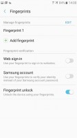 Lockscreen: Reader options - Samsung Galaxy A5 (2017) review