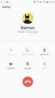 In-call screen - Samsung Galaxy A5 (2017) review