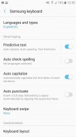 Samsung keyboard: Settings - Samsung Galaxy A5 (2017) review