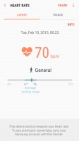 S Health: Nope, no heart rate sensor on board - Samsung Galaxy A5 (2017) review