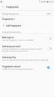 Lockscreen: Reader options - Samsung Galaxy A7 (2017) review