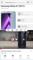 Multi-window multi-tasking - Samsung Galaxy A7 (2017) review