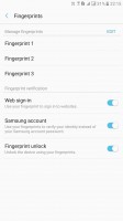 Fingerprint settings - Samsung Galaxy C9 Pro review