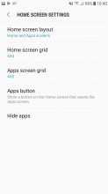Home screen settings - Samsung Galaxy J5 (2017) review