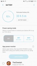 Battery saving modes - Samsung Galaxy J5 (2017) review