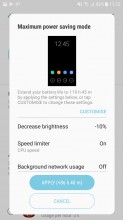 Battery saving modes - Samsung Galaxy J5 (2017) review