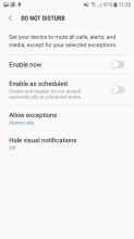 Do not disturb settings - Samsung Galaxy J5 (2017) review